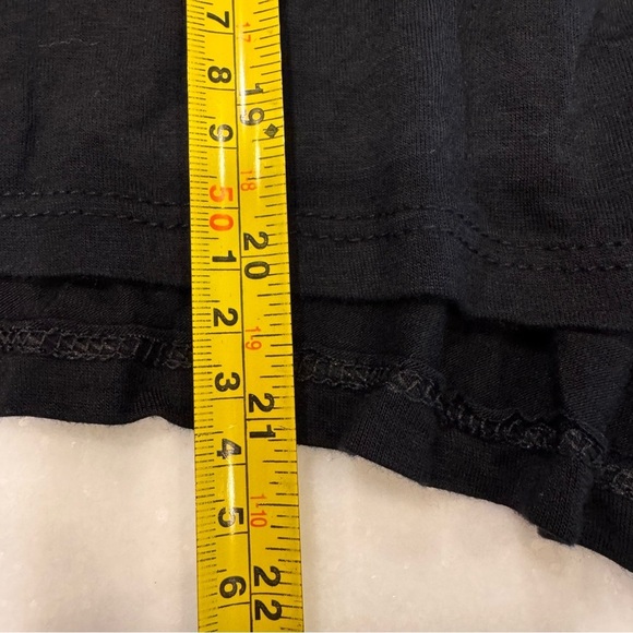 DON’T ASK WHY ITALY Long Sleeve Women's One Size Top Black Asymmetrical Hem - Picture 7 of 10